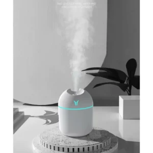 Humidificateur d'air compact avec lumière d'ambiance Diffuseur d'huiles essentielles portable Petit appareil d'humidification personne